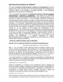 Que Derechos Humanos se Violentó?