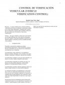 Control de verificación vehicular