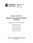 INFORME DE EVALUACIÓN ECONÓMICA Y FINANCIERA LAIVE S.A.