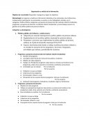 Organización y análisis de la información