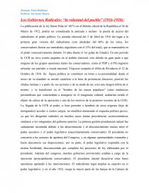 Los Gobiernos Radicales: “La voluntad del pueblo” (1916-1930). Página 1