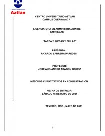 MÉTODOS CUANTITATIVOS EN ADMINISTRACIÓN. Página 1