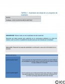 Inventario de ideas de un proyecto de inversión