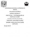 Determinación de puntos de fusión