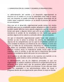 Administración del cambio y desarrollo organizacional