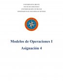 Modelos de Operaciones I Asignación 4