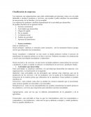 Clasificación de empresas