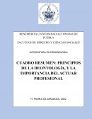 Principios de la deontologia