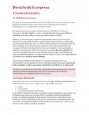 Derecho de la empresa