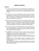 Gestión de conflictos