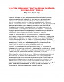 POLÍTICA ECONÓMICA Y POLÍTICA SOCIAL EN MÉXICO: DESEQUILIBRIO Y SALDOS