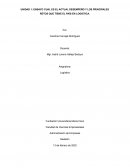 ENSAYO CUAL ES EL ACTUAL DESEMPEÑO Y LOS PRINCIPALES RETOS QUE TIENE EL PAÍS EN LOGISTICA
