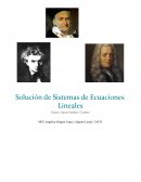Solución de Sistemas de Ecuaciones Lineales Gauss, Gauss-Jordan, Cramer