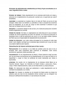 Principios de administración establecidos por Henry Fayol encontrados en el caso Juguetería Entre cuates