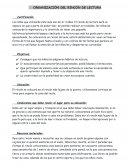 ORGANIZACIÓN DEL RINCÓN DE LECTURA