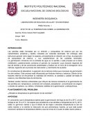 EFECTO DE LA TEMPERATURA SOBRE LA GERMINACIÓN