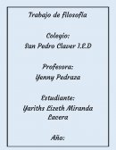 Trabajo de Filosofìa