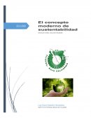 El concepto moderno de sustentabilidad