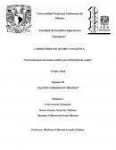 Neutralización de ácido oxálico por hidróxido de sodio