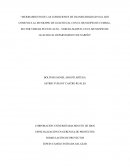 MEJORAMIENTO DE LAS CONDICIONES DE TRANSITABILIDAD VIAL