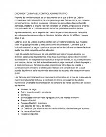 DOCUMENTOS PARA EL CONTROL ADMINISTRATIVO. Página 1