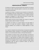 HIDRATACIÓN DEL CEMENTO