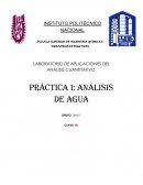 Practica de aplicaciones- Analisis de agua