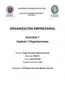 Capitulo 1 Organización Empresarial