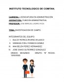 INVESTIGACION DE CAMPO