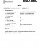 Silabo Telecomunicaciones