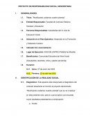 PROYECTO DE RESPONSABILIDAD SOCIAL UNIVERSITARIA