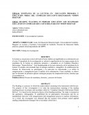 ENSEÑANZA DE LA LECTURA EN EDUCACIÓN PRIMARIA Y EDUCACIÓN MEDIA DEL COMPLEJO EDUCATIVO BOLIVARIANO “SIMÓN BOLÍVAR"