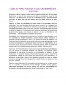 Leer ,Actuar ,Política y cultura en México