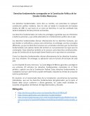 Derechos fundamentales consagrados en la Constitución Política de los Estados Unidos Mexicanos