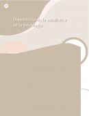 Importancia de la estadística en la psicología