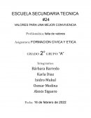 VALORES PARA UNA MEJOR CONVIVENCIA