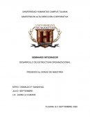 DESARROLLO DE ESTRUCTURA ORGANIZACIONAL