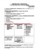 PROBABILIDAD Y ESTADISTICA Y SU RELACION CON OTRAS MATERIAS