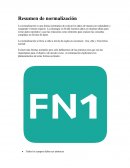 Normalizacion de tablas