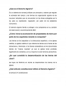 Preguntas del Derecho Agrario