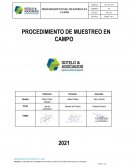 PROCEDIMIENTO DE MUESTREO EN CAMPO