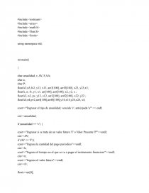 CALCULADORA FINANCIERA. Página 1