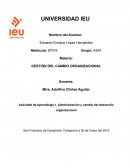 GESTIÓN DEL CAMBIO ORGANIZACIONAL