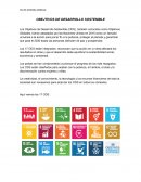 OBEJTIVOS DE DESARROLLO SOSTENIBLE