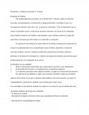 Desarrollo y evaluación curricular 6° semestre