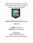 IMPLEMENTACION DEL PLAN HACCP EMPRESA: NOVAPAN SAC