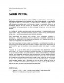 ¿Qué es la salud mental?