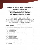 MANIFESTACIÓN DE IMPACTO AMBIENTAL MODALIDAD REGIONAL