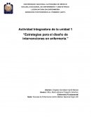 Estrategias para el diseño de intervenciones en enfermería
