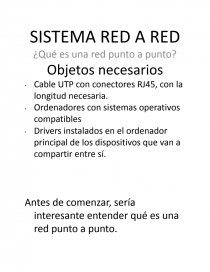 SISTEMA RED A RED. Página 1